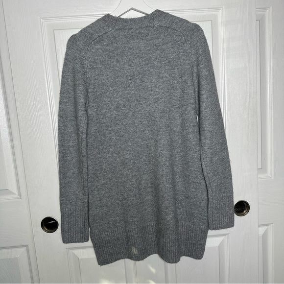 ZARA Women’s Soft Knit Sweater Dress XSmall Heather Grey Preppy Office Normie - Picture 8 of 15